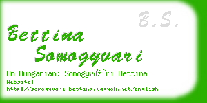 bettina somogyvari business card